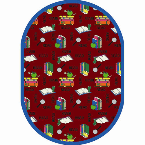 Joy Carpets Just for Kids Educational Bookworm Area Rug | Wayfair