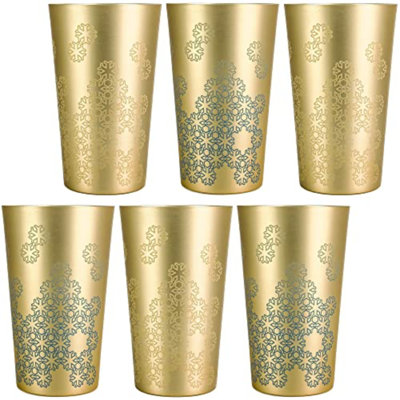Aluminum Cups for Drinks, Metal Color-Changing Tumbler, Set of 6