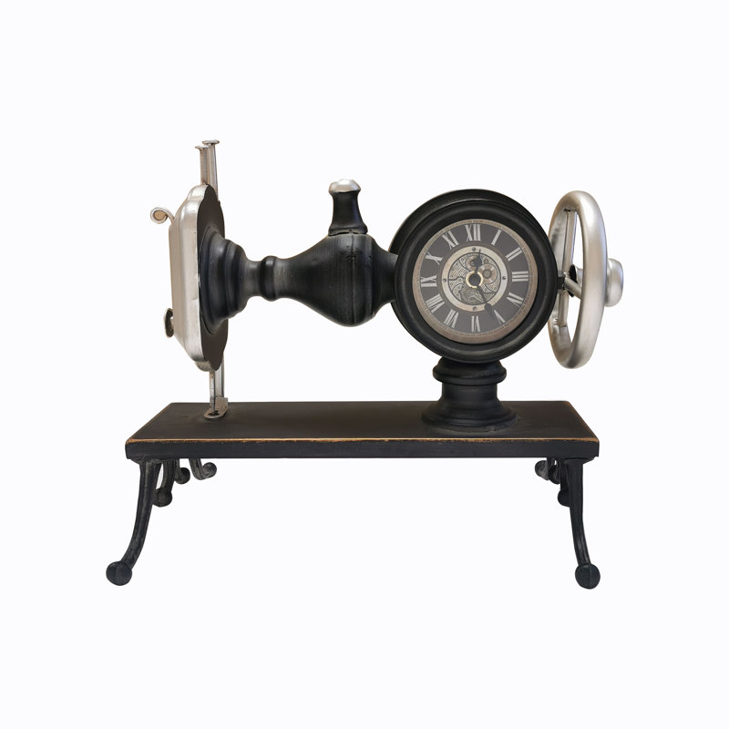 Horloge de table à coudre antique