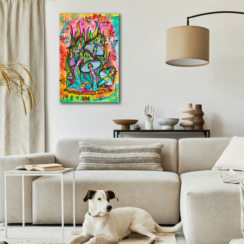  «The Fungus Parmi Nous» par Dean Russo, art mural en verre acrylique, 24 po x 36 po, H 36 po x l 24 po