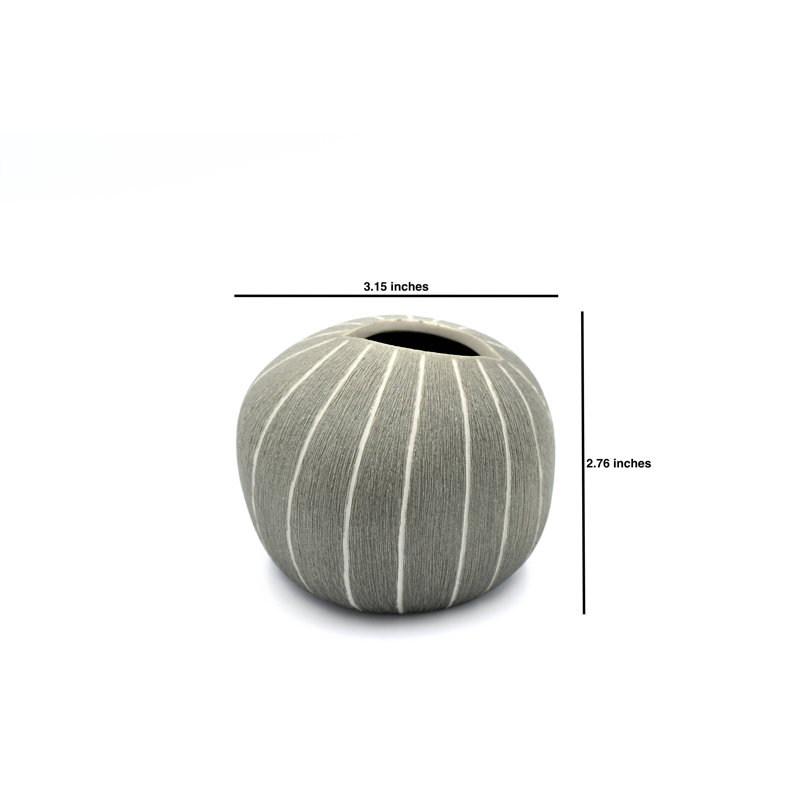 Aurora-Leigh Handmade Table Vase, Gray