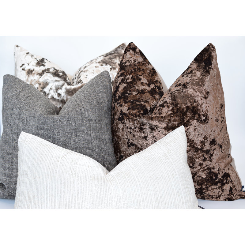 Waves Pillow Cover & Insert, Cocoa Brown