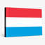 Drapeau du Luxembourg - art mural national tricolore sur toile-133572339