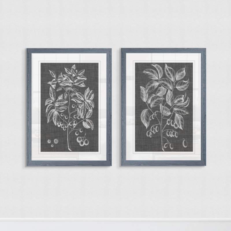 « tapis de feuillage v » par antonyme bunjamin (abe)-ensemble de 2 reproductions de photos sur toile, Cadre en papier gris