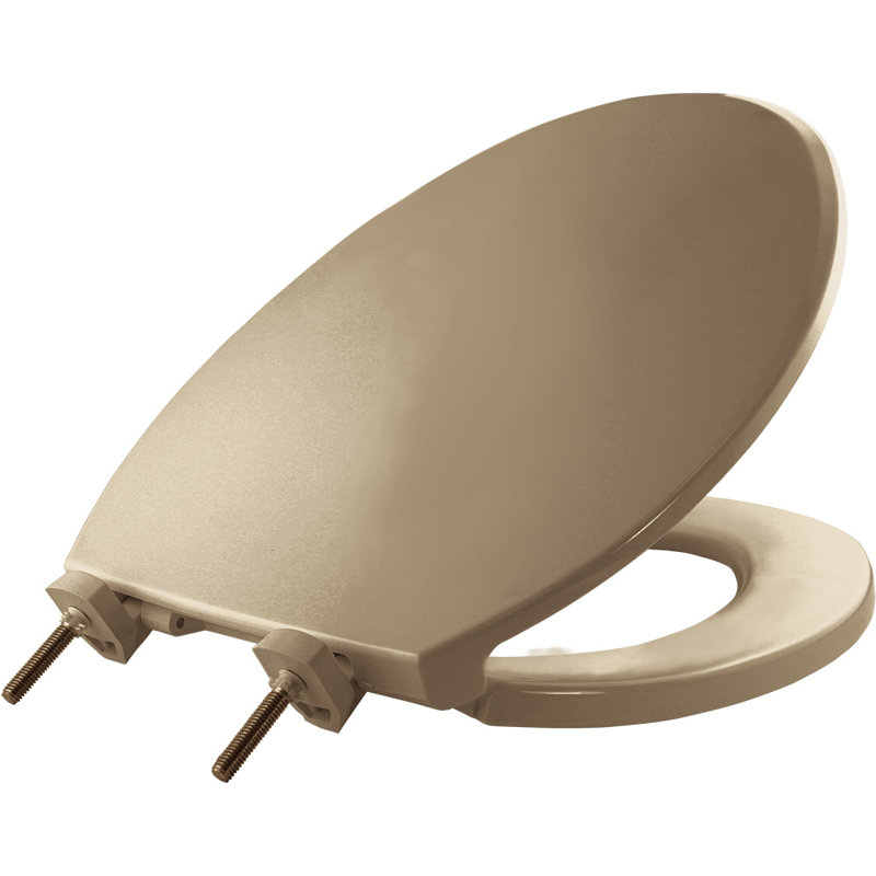 Elongated Toilet Seat and Lid, Check Hinge, White
