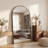Leeron Oversized Arch Solid Wood Floor Mirror with Stand-1502118196-1502118207