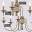 Lustre style champêtre français 5 lumières Ethbun 24, hauteur réglable, finition bois de style cèdre fumé-2051694199