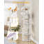 Arbre à chat 70 po pour chats d'intérieur, poteau à griffer multicouche avec grande plateforme, 2 grottes, 7 poteaux en sisal, pompons, panier à chat, hamac, convient aux chats-419439554-419101957