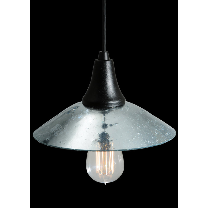 Luminaire suspendu 1 lumière à cône simple, H 7 - 65 po x l 8 po x P 8 po