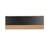 Guelph Wood Floral Brown Wall Mirror with Patterned Mosaic Tile Edge