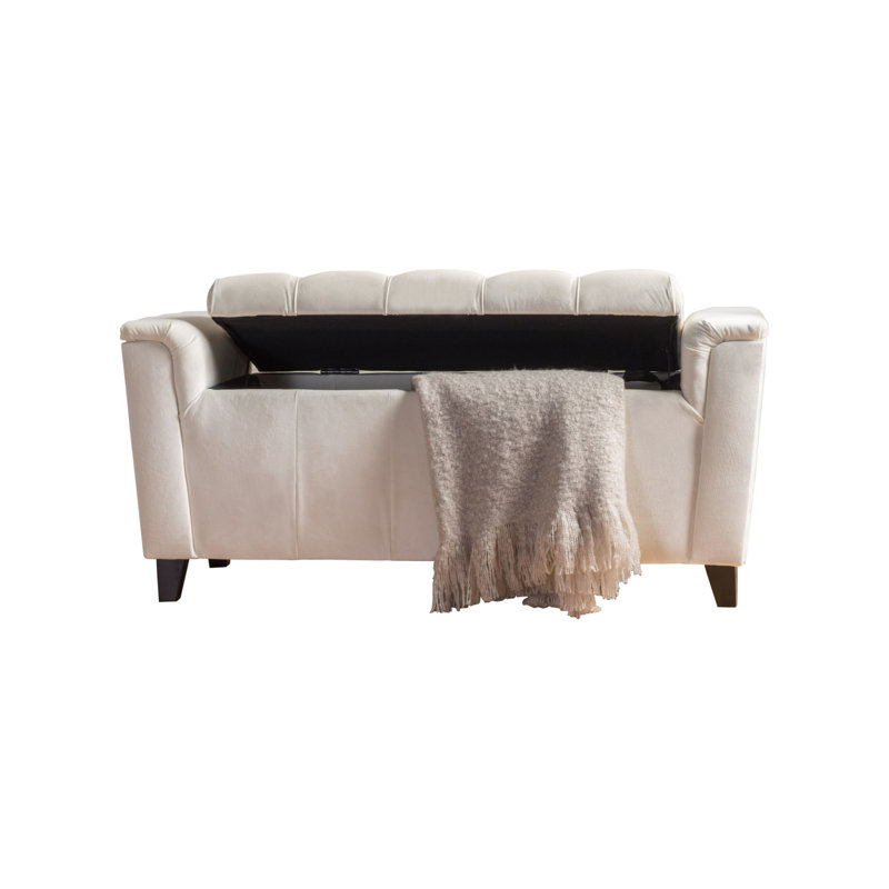 ALDEN ARMED STORAGE BENCH