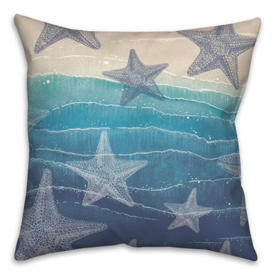 Housse et insert de coussin décoratif intérieur / extérieur en polyester Kokichi