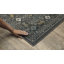 Tapis gris / noir en polypropylène tissé à la machine Southwestern-2049182988