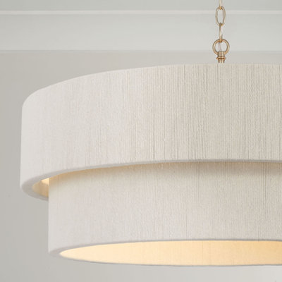 Luminaire suspendu tambour 4 lumières Casta