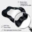 Dimensions du cube 3D en brique noire I - Formes asymétriques abstraites - Grand miroir mural moderne-107246461