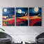 Barn Americana Series XXV -Set Of 3 Gallery Wrapped Canvas -Ready to Hang-107311309