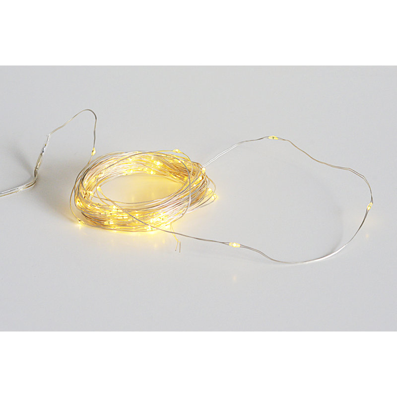 Chaîne d’éclairage solaire à del d’intérieur 100 ampoules 33 Irvine