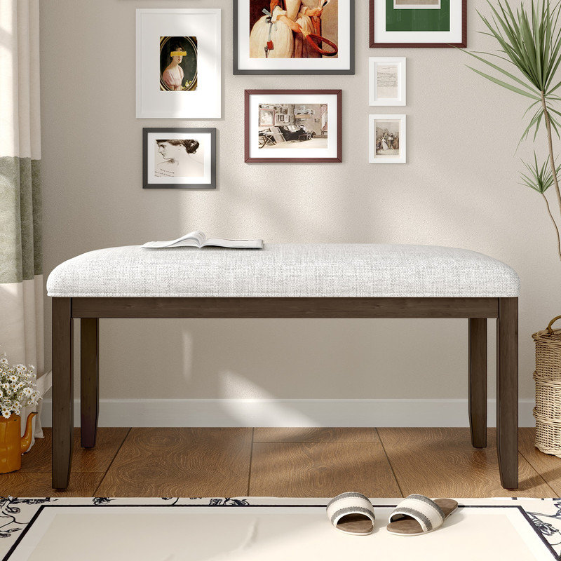 Upholstered Bench, Brown