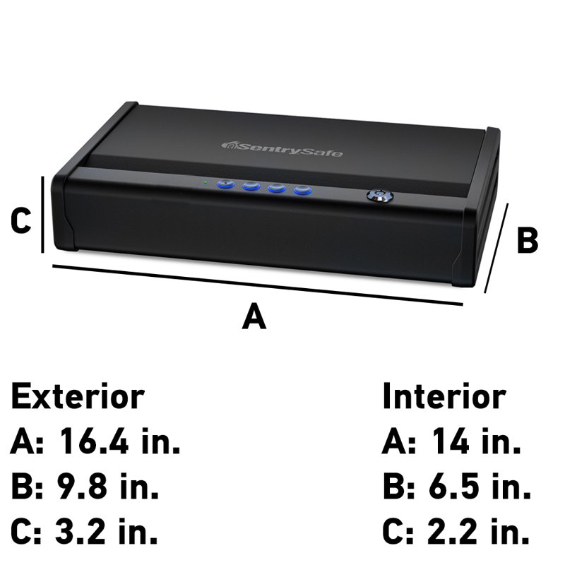 SentrySafe 0,12 pi³ Coffre-fort double à accès rapide avec verrou numérique double