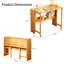 Bureau en bambou pliable pour bureau pour petits espaces