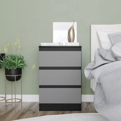 Prithiv 40cm W Solid Wood Bedside Table