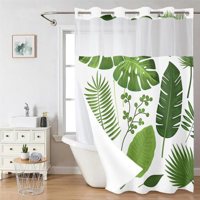 Rideau de douche à double couche