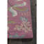 Tapis en laine à motif floral orchidée rose, vert sauge et bleu sarcelle Adairsville-1637637010