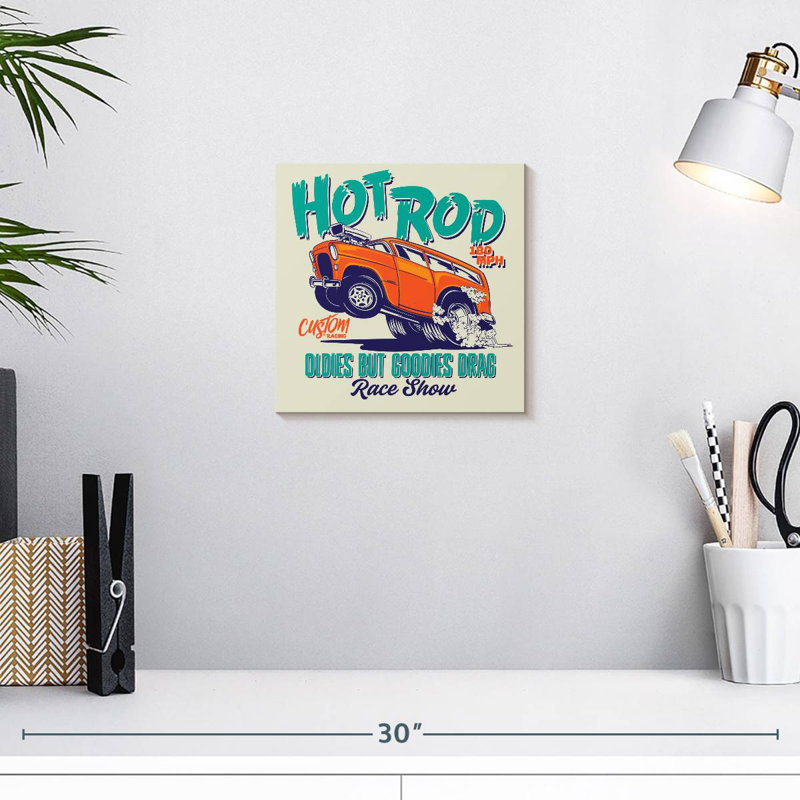 Affiche Mehar Hot Rod Race Show, H 10 po x l 10 po