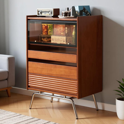 Retro multi-functional storage accent chest