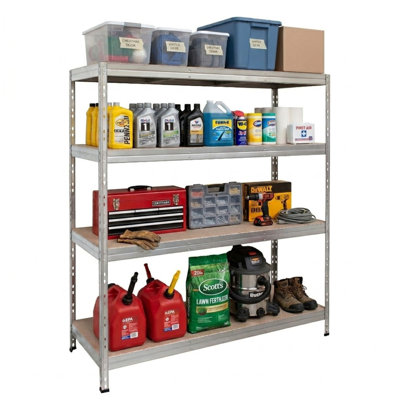 4-Tier Garage Storage Shelving Unit Racks (59 in.W x 18 in. H x 71 in. D)