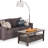 Amherst 44"W Solid Wood Transitional Coffee Table with 2 Drawers, Open Shelf and Brushed Nickel Knobs-480986776