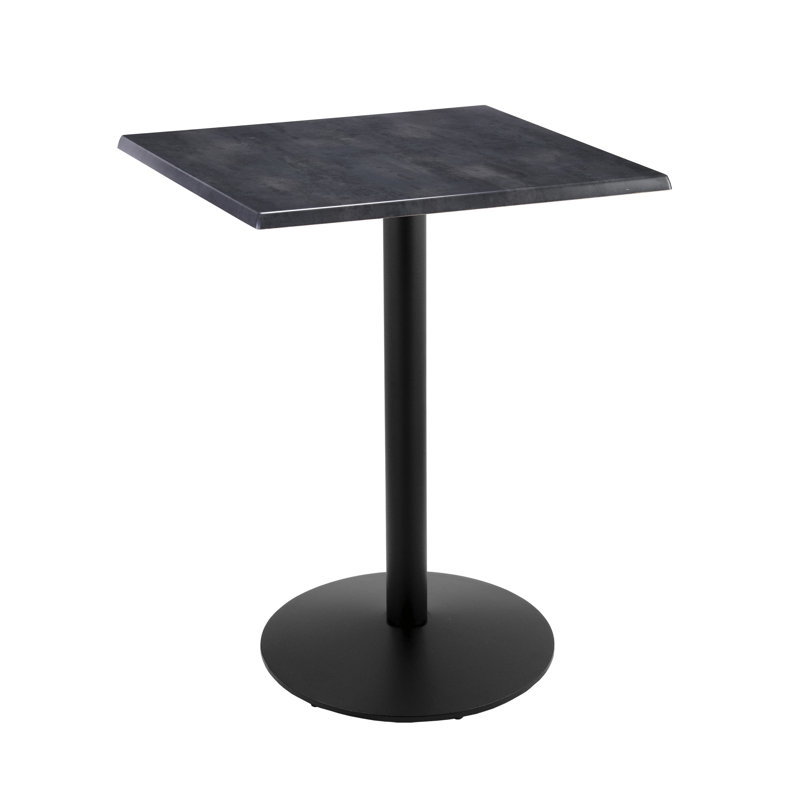 42 po de hauteur, table intérieure / extérieure, L 30 po x l 30 po, Acier noir