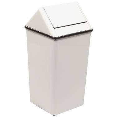 Witt Industries Heavy Duty Outdoor Galvanized Steel Corrosion Resistant Trash  Can, 32 Gal, Silver