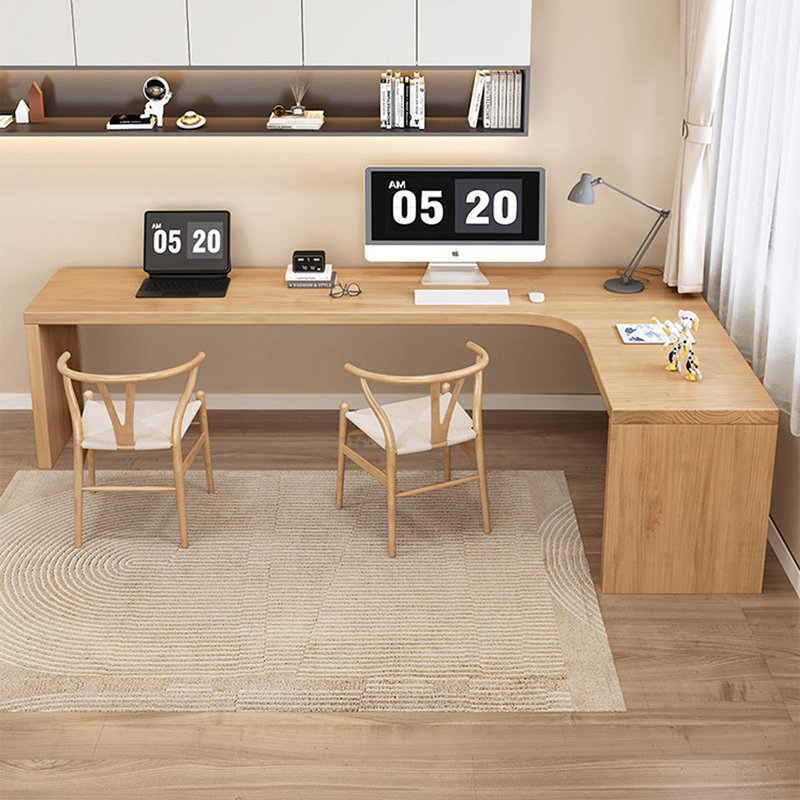 Burlywood Rectangular Solid Wood desks