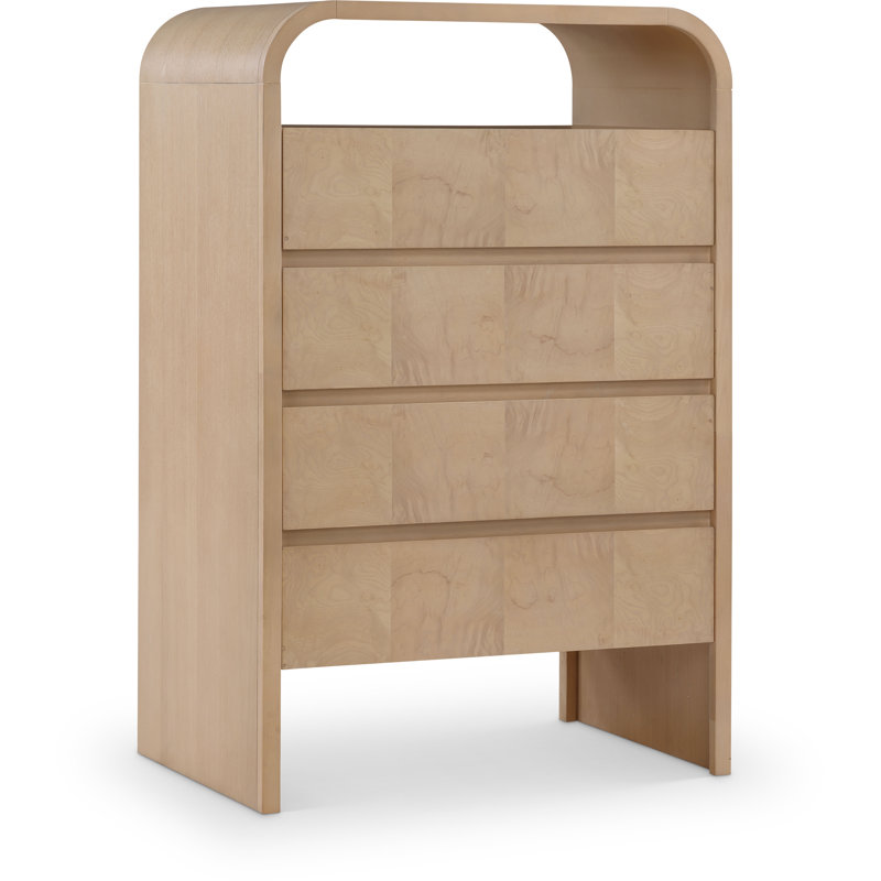 Commode en placage de frêne et de chêne Giada, Naturel