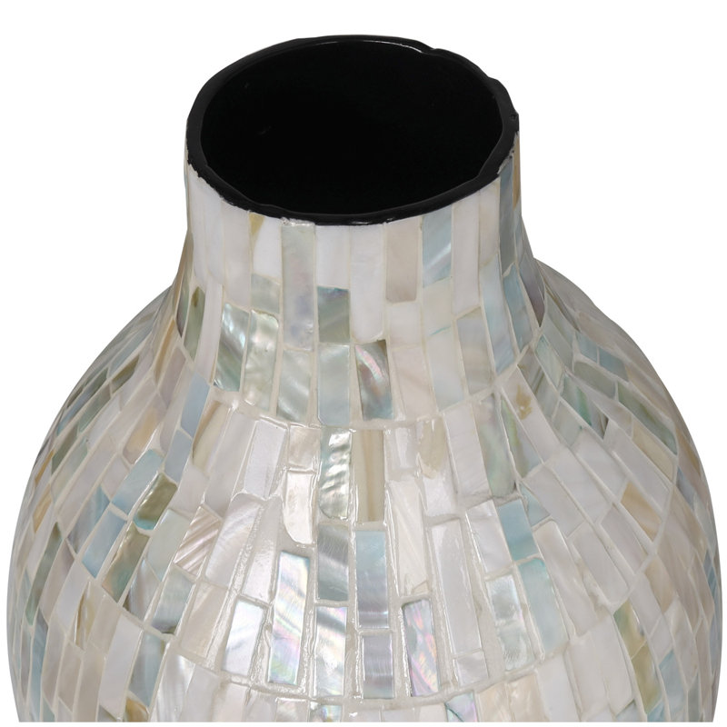 Basnett Handmade Mother Of Pearl Table Vase