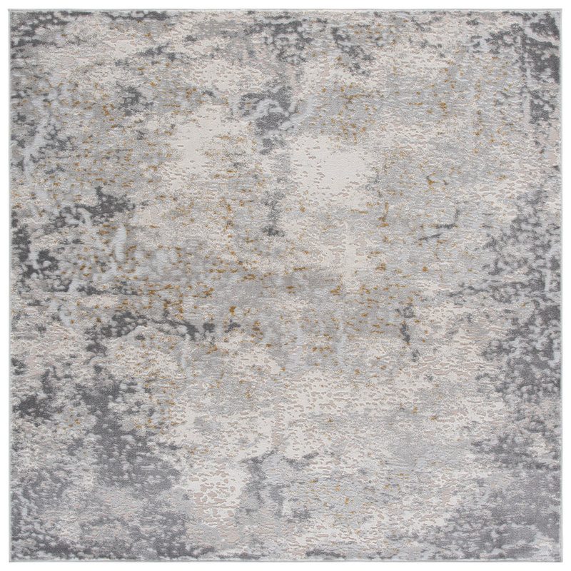 Palma 366 Performance Abstract Rug, 6'-7" X 6'-7" Square