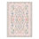 Cottagecore Floral Bow Machine Washable Area Rug, Ivory Pink Botanical Non-Slip Rug for Living Room Bedroom