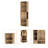 5-shelf Cabinet - Living Room Elegance 18.5 X Inches, Brown 5 Bar Construction Inches-97598685