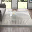 Tapis ivoire / gris anthracite lavable à la machine Apsara-70926736