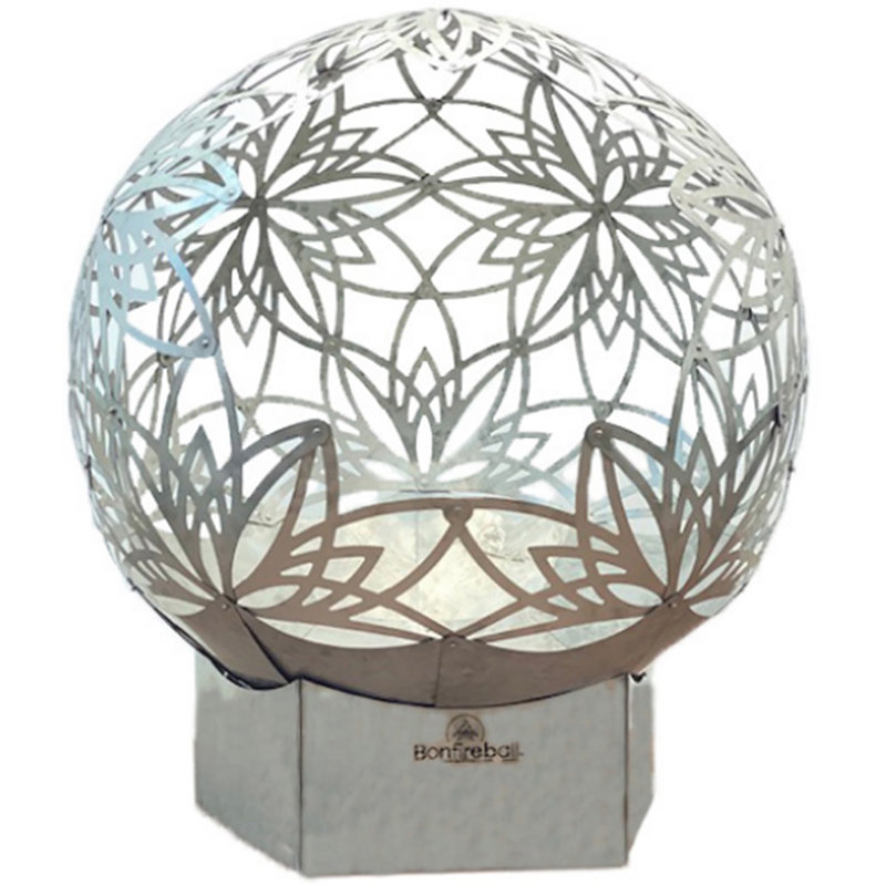 Gawlas Sphere Smokeless Fire Pit, 56" H x 50" W x 50'' D