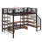 Farmersburg Full Size Metal Loft Bed With Low Storage Table-1622556043