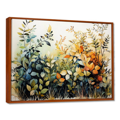 «Botanical Dreamscape Of Ferns In Autumn II», reproduction d'art botanique abstrait