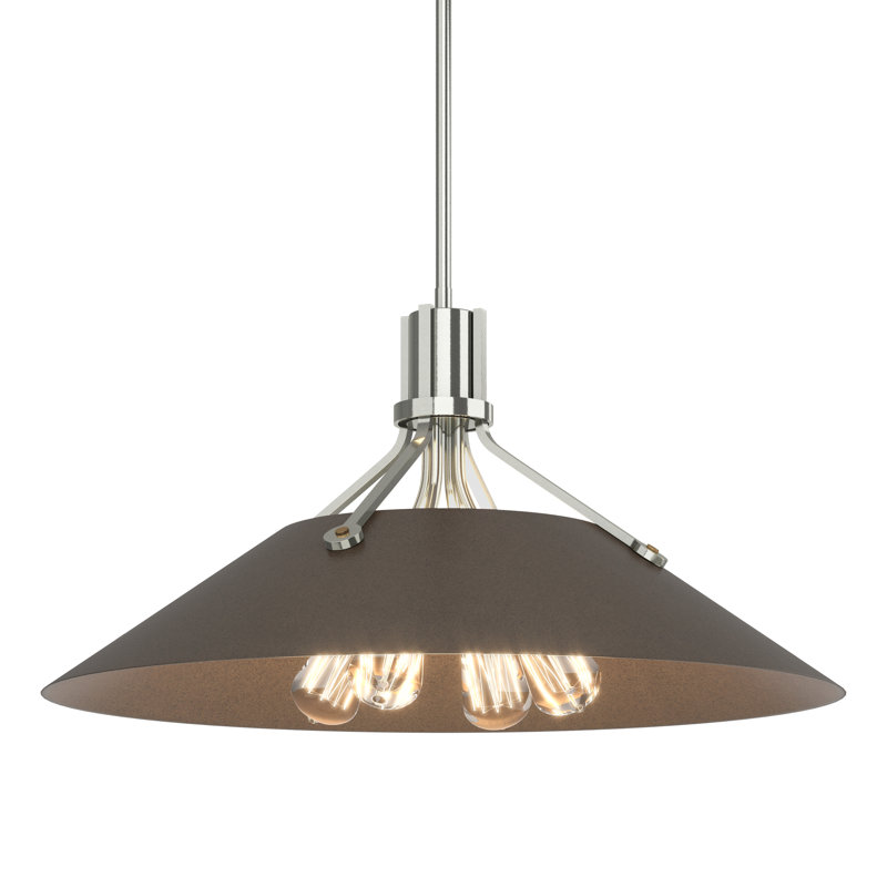 Henry 4 - Light Single Cone Pendant, Bronze, Sterling