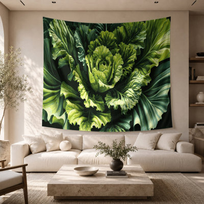 Tapisserie murale de légumes et d'escarole