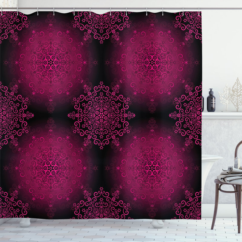 Shower Curtain with Hooks Included, 105"H x 69"W