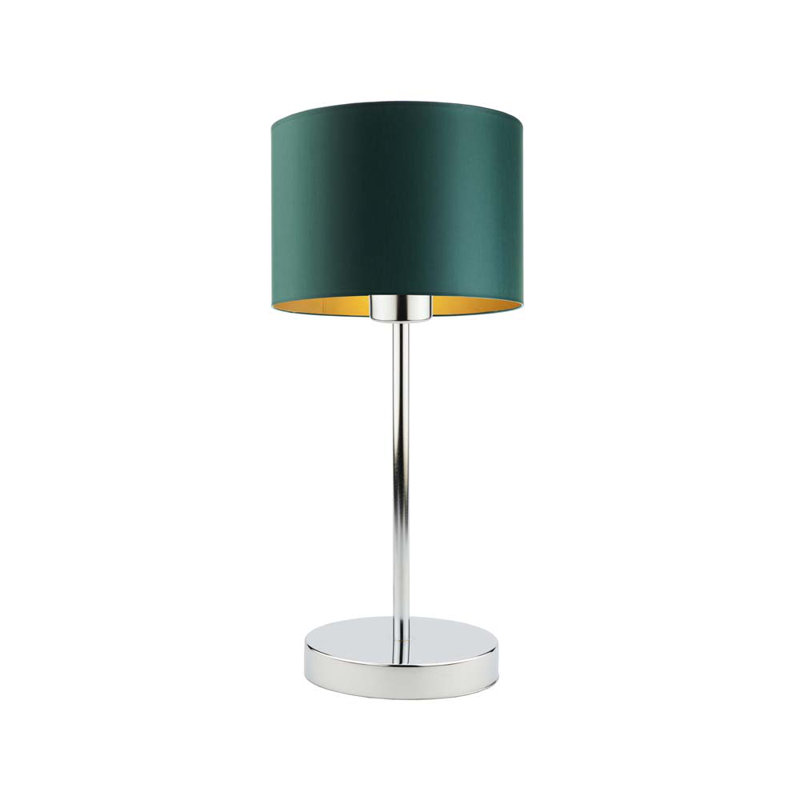 Arseny Metal Table Lamp, Silver, Green