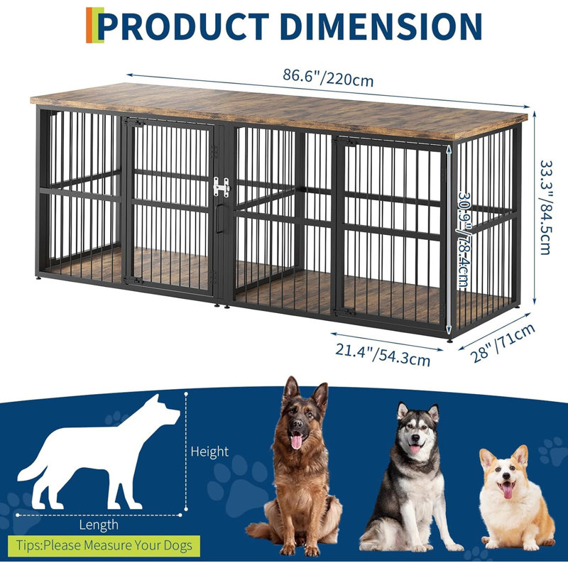 Meuble pour chien 87 po 87 po