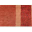 Tapis rouge en laine noué à la main de conception unique 4 pi 8 po x 6 pi 5 po
