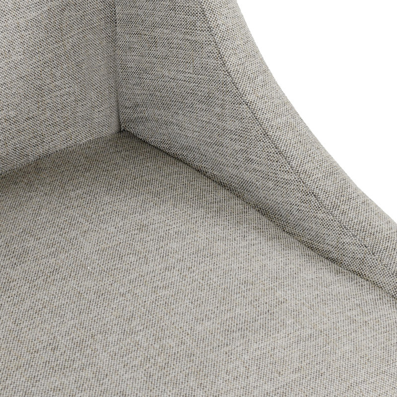 Seneca Upholstered Dining Chair, Grey Basketweave